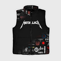 Женский жилет Metallica, цвет: 3D-черный