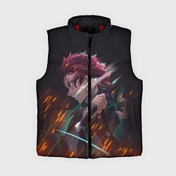 Женский жилет KIMETSU NO YAIBA, цвет: 3D-красный