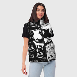 Женский жилет Fortnite & Marshmello, цвет: 3D-светло-серый — фото 2