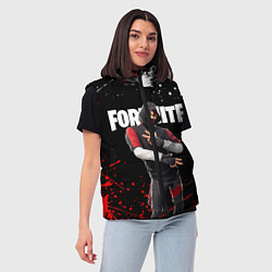 Женский жилет FORTNITE IKONIK, цвет: 3D-красный — фото 2