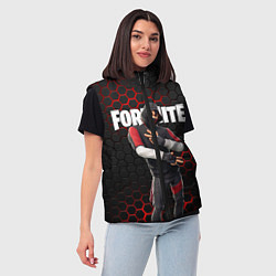 Женский жилет FORTNITE IKONIK, цвет: 3D-черный — фото 2