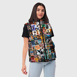 Женский жилет Постеры фильмов, цвет: 3D-светло-серый — фото 2