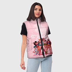 Женский жилет PINK SAILOR MOON, цвет: 3D-светло-серый — фото 2