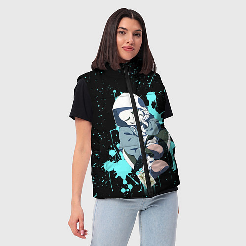 Женский жилет UNDERTALE / 3D-Светло-серый – фото 3