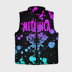Женский жилет Metallica, цвет: 3D-черный