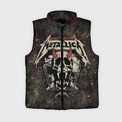 Женский жилет Metallica, цвет: 3D-красный