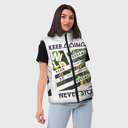 Женский жилет Off-White: Keep Going / 3D-Светло-серый – фото 3