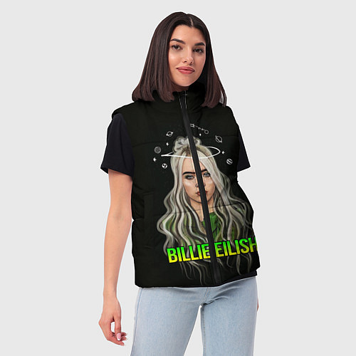 Женский жилет BILLIE EILISH / 3D-Светло-серый – фото 3