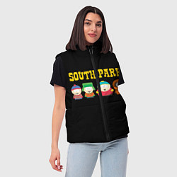 Женский жилет South Park, цвет: 3D-черный — фото 2