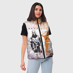 Женский жилет Half life attack, цвет: 3D-черный — фото 2