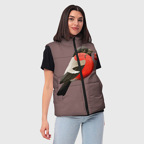 Женский жилет Снегирь / 3D-Светло-серый – фото 3