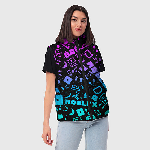 Женский жилет Roblox / 3D-Светло-серый – фото 3