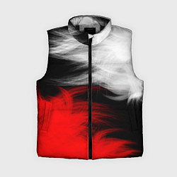 Женский жилет ПЕРЬЯ, цвет: 3D-черный