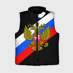 Женский жилет РОССИЯ, цвет: 3D-черный