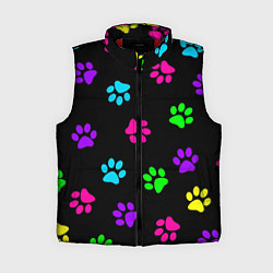 Женский жилет ЛАПКИ, цвет: 3D-красный