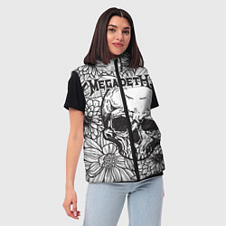 Женский жилет Megadeth, цвет: 3D-красный — фото 2