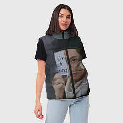 Женский жилет BTS, цвет: 3D-черный — фото 2