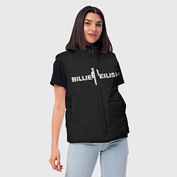 Женский жилет BILLIE EILISH CARBON, цвет: 3D-черный — фото 2