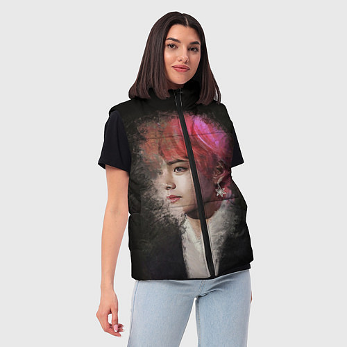 Женский жилет BTS / 3D-Светло-серый – фото 3