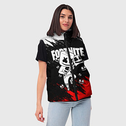 Женский жилет FORTNITE x MARSHMELLO, цвет: 3D-черный — фото 2