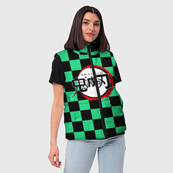 Женский жилет KIMETSU NO YAIBA, цвет: 3D-черный — фото 2