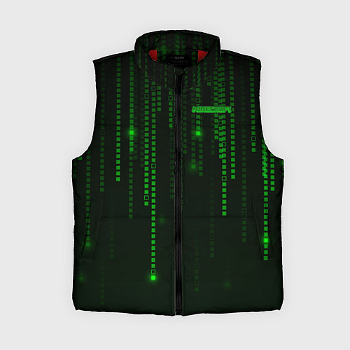 Женский жилет Minecraft / 3D-Красный – фото 1