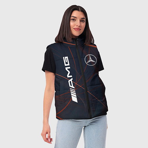 Женский жилет MERCEDES-BENZ AMG / 3D-Светло-серый – фото 3