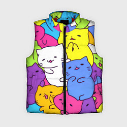 Женский жилет МИЛЫЕ КОТЯТКИ, цвет: 3D-красный