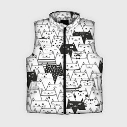 Женский жилет КОТЫ WHITE, цвет: 3D-светло-серый