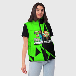 Женский жилет Minecraft, цвет: 3D-светло-серый — фото 2