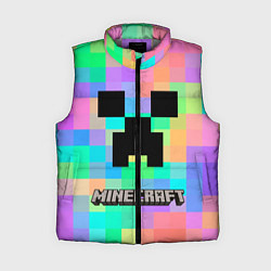 Женский жилет Minecraft, цвет: 3D-светло-серый