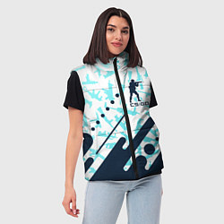 Женский жилет CS GO КС ГО, цвет: 3D-черный — фото 2