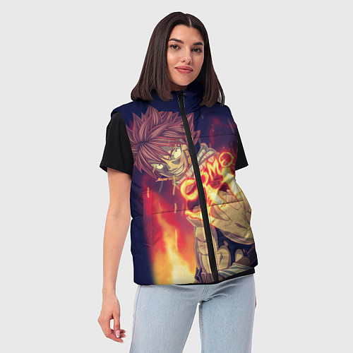 Женский жилет FAIRY TAIL ХВОСТ ФЕИ / 3D-Светло-серый – фото 3