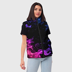 Женский жилет ОГОНЬ НЕОН, цвет: 3D-красный — фото 2