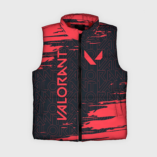 Женский жилет VALORANT ВАЛОРАНТ / 3D-Красный – фото 1