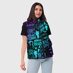 Женский жилет BILLIE EILISH БИЛЛИ АЙЛИШ, цвет: 3D-черный — фото 2