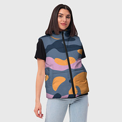 Женский жилет Спортивный милитари Z, цвет: 3D-черный — фото 2