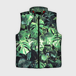 Женский жилет ЛИСТЬЯ, цвет: 3D-красный