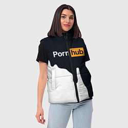 Женский жилет Pornhub, цвет: 3D-черный — фото 2