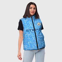 Женский жилет Manchester City 2021 Home Kit, цвет: 3D-красный — фото 2