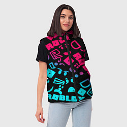 Женский жилет Roblox, цвет: 3D-светло-серый — фото 2