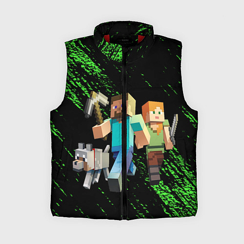 Женский жилет Minecraft / 3D-Красный – фото 1