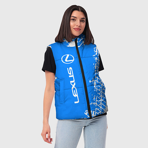 Женский жилет LEXUS ЛЕКСУС / 3D-Светло-серый – фото 3