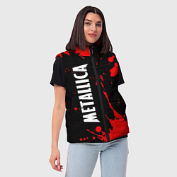 Женский жилет METALLICA МЕТАЛЛИКА, цвет: 3D-красный — фото 2