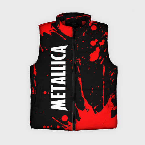 Женский жилет METALLICA МЕТАЛЛИКА / 3D-Красный – фото 1