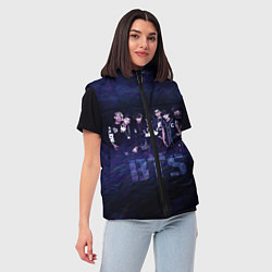 Женский жилет BTS БТС бойбенд, цвет: 3D-красный — фото 2