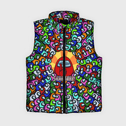 Женский жилет Among Us SHHHHHHH!, цвет: 3D-красный