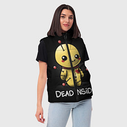 Женский жилет DEAD INSIDE, цвет: 3D-красный — фото 2