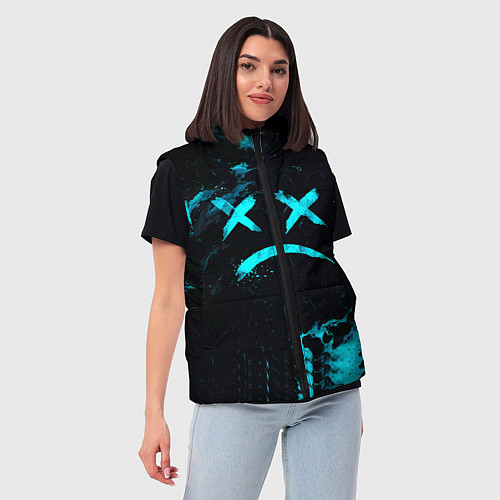 Женский жилет Lil Peep / 3D-Светло-серый – фото 3