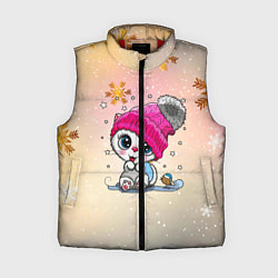 Женский жилет Новогодний кот